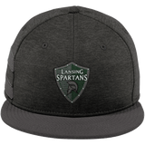 Lansing Spartans New Era Shadow Heather Striped Flat Bill Snapback Cap