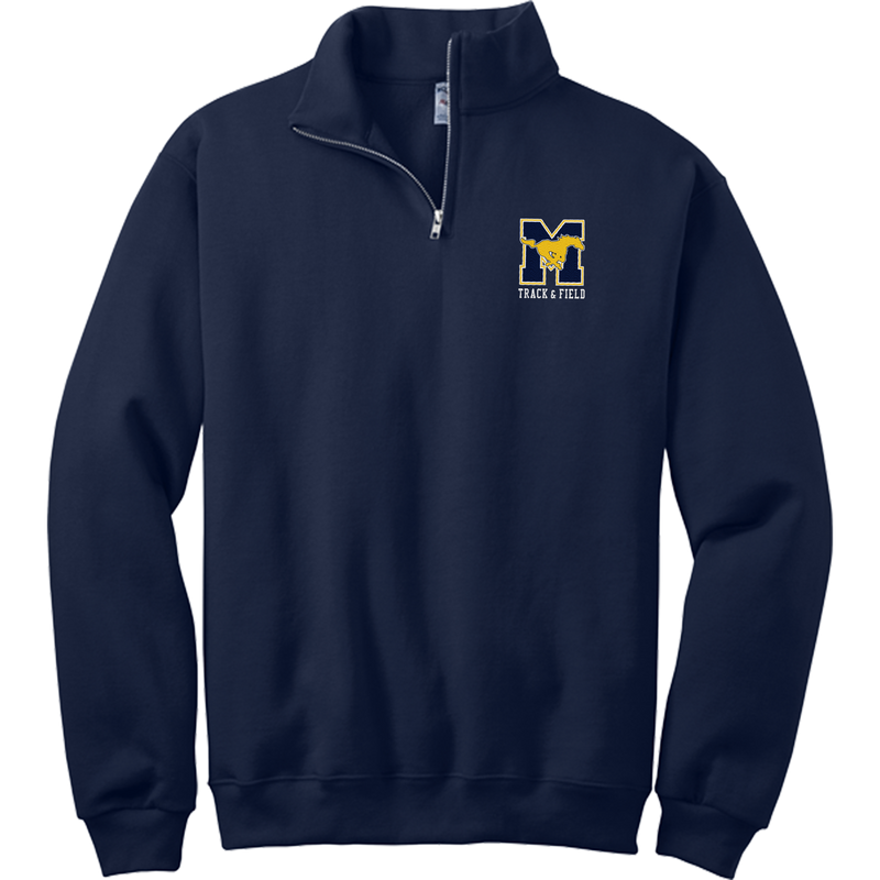 Marlboro Track and Field NuBlend 1/4-Zip Cadet Collar Sweatshirt