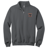 Biggby Bombers NuBlend 1/4-Zip Cadet Collar Sweatshirt