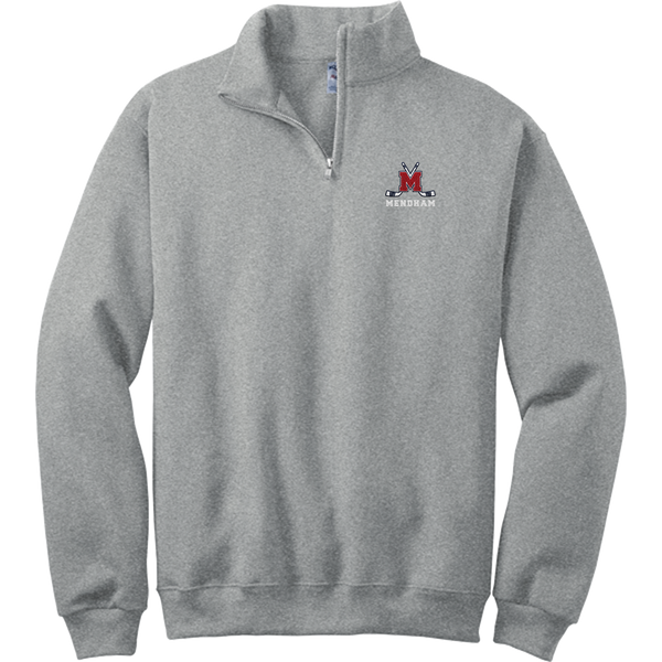 Mendham High School NuBlend 1/4-Zip Cadet Collar Sweatshirt