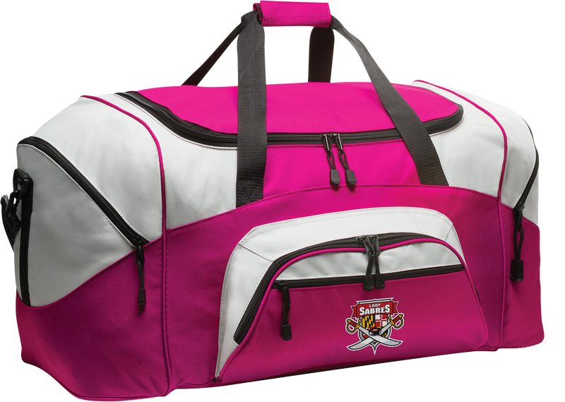 SOMD Lady Sabres Standard Colorblock Sport Duffel