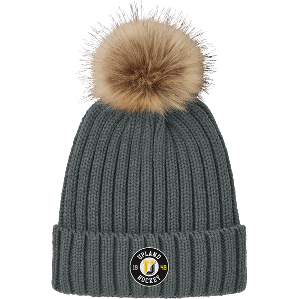 Upland Hockey Faux Fur Pom Beanie