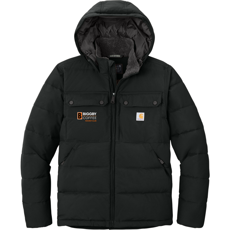 Biggby Coffee Hockey Club Carhartt Montana Insulated Hooded Jacket