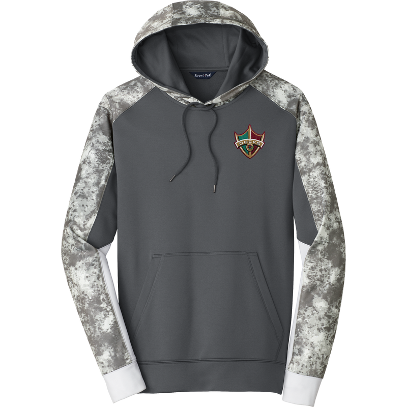 Delaware Ducks Sport-Wick Mineral Freeze Fleece Colorblock Hooded Pullover