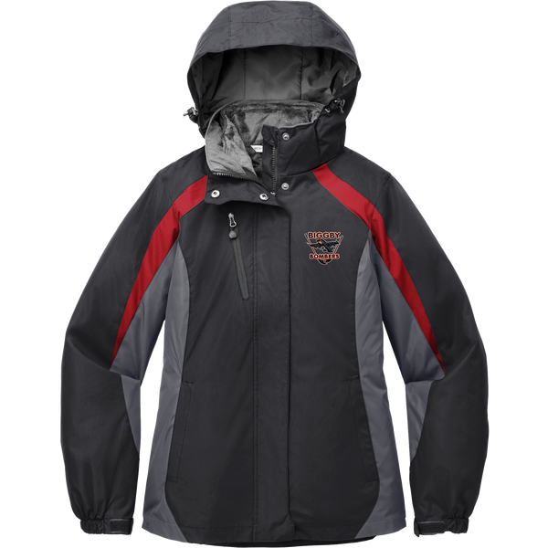 Biggby Bombers Ladies Colorblock 3-in-1 Jacket
