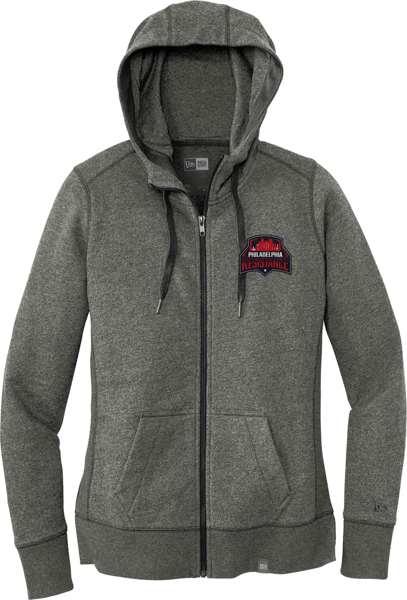 Philadelphia Resistance New Era Ladies French Terry Full-Zip Hoodie