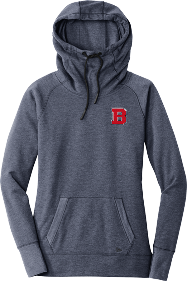 CT Bobcats New Era Ladies Tri-Blend Fleece Pullover Hoodie