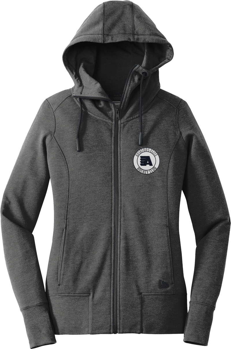 Aspen Aviators New Era Ladies Tri-Blend Fleece Full-Zip Hoodie