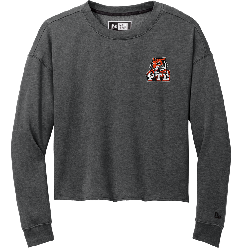 Princeton Tiger Lilies New Era Ladies Tri-Blend Fleece Crop Crew