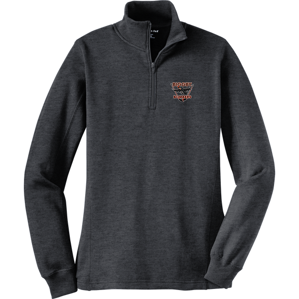 Biggby Bombers Ladies 1/4-Zip Sweatshirt