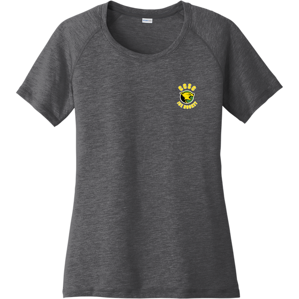 Chester County Ladies PosiCharge Tri-Blend Wicking Scoop Neck Raglan Tee