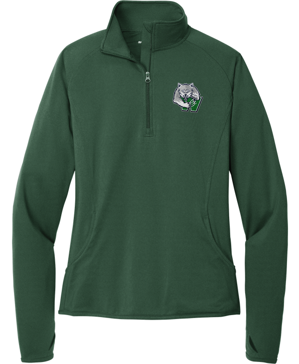 Woodbridge Wolfpack Ladies Sport-Wick Stretch 1/4-Zip Pullover