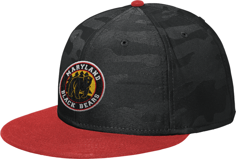 Maryland Black Bears New Era Camo Flat Bill Snapback Cap