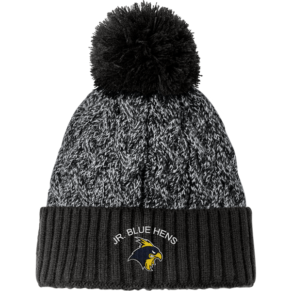 Delaware Jr. Blue Hens New Era Marled Knit Pom Beanie