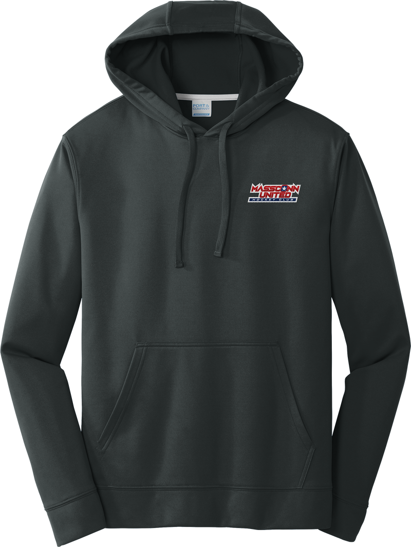 Mass Conn United Performance Fleece Pullover Hooded Sweatshirt