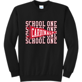 School One Elementary Adult Pennant Fleece Crewneck Sweatshirt