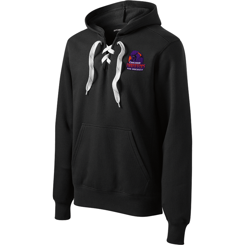 Chicago Phantoms Lace Up Pullover Hooded Sweatshirt