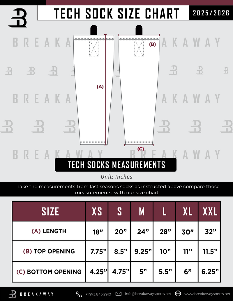 Biggby Coffee Hockey Club Tier 3 Sublimated Tech Socks