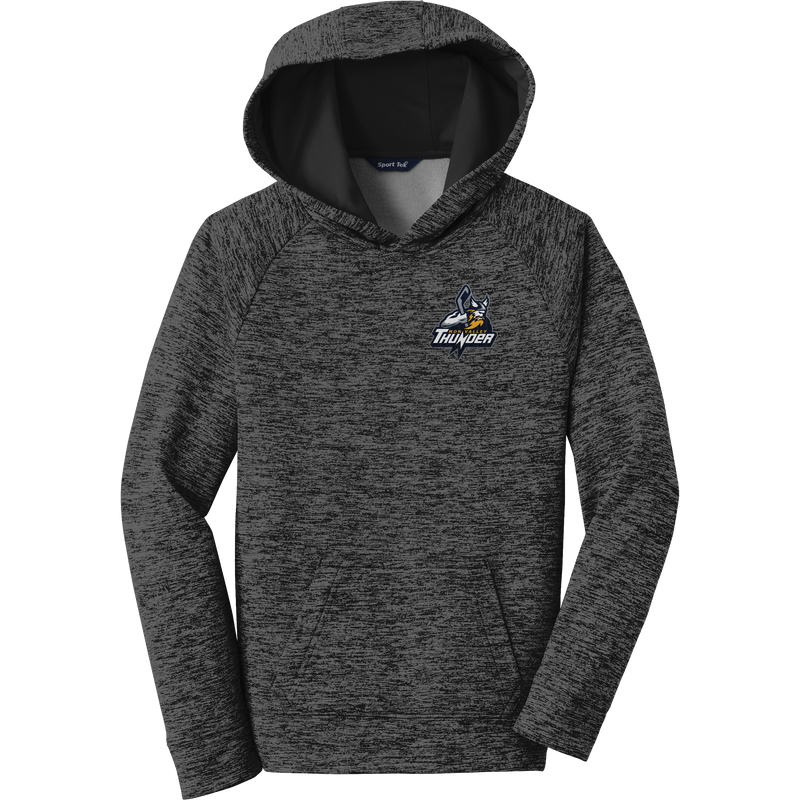 Mon Valley Thunder Youth PosiCharge Electric Heather Fleece Hooded Pullover