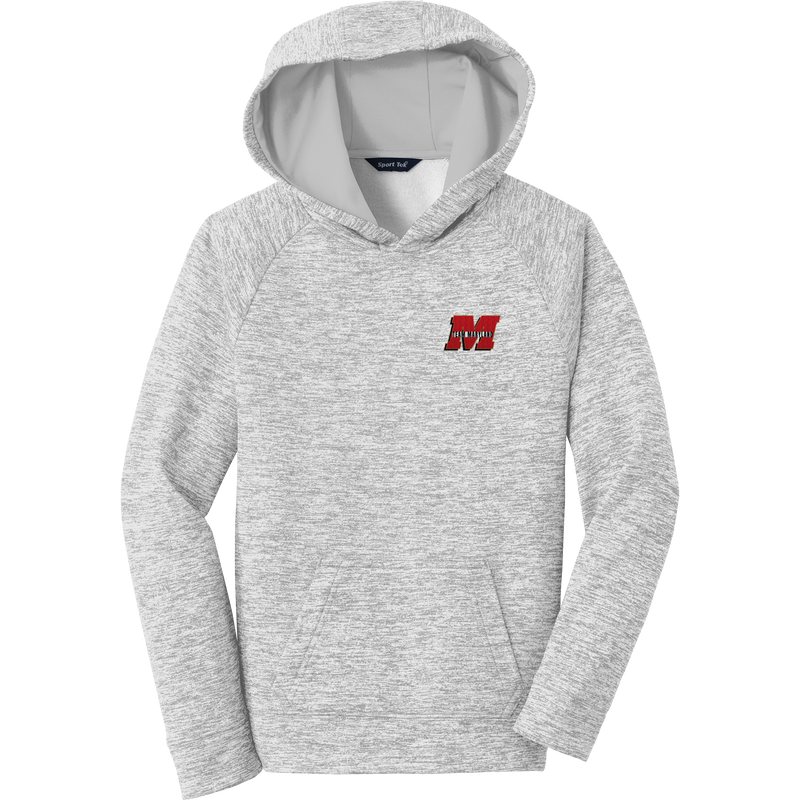 Team Maryland Youth PosiCharge Electric Heather Fleece Hooded Pullover