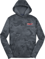 Mass Conn United Youth Sport-Wick CamoHex Fleece Hooded Pullover