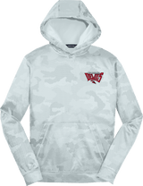 York Devils Youth Sport-Wick CamoHex Fleece Hooded Pullover