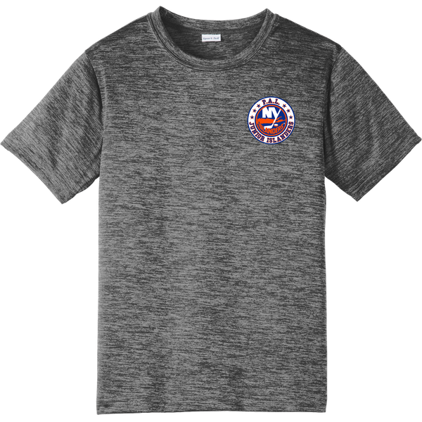 PAL Jr. Islanders Youth PosiCharge Electric Heather Tee