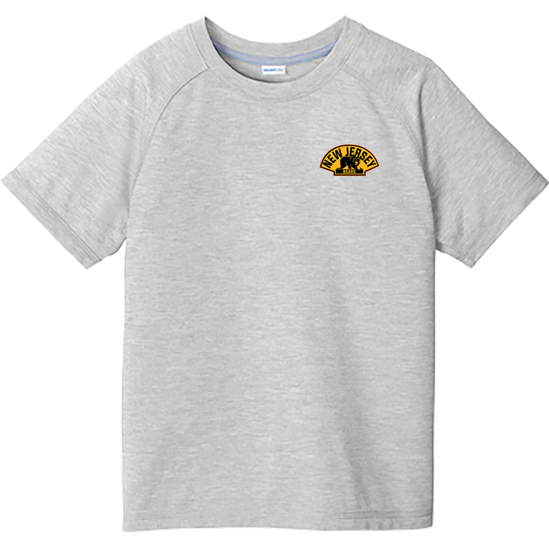 NJ Bears Youth PosiCharge  Tri-Blend Wicking Raglan Tee