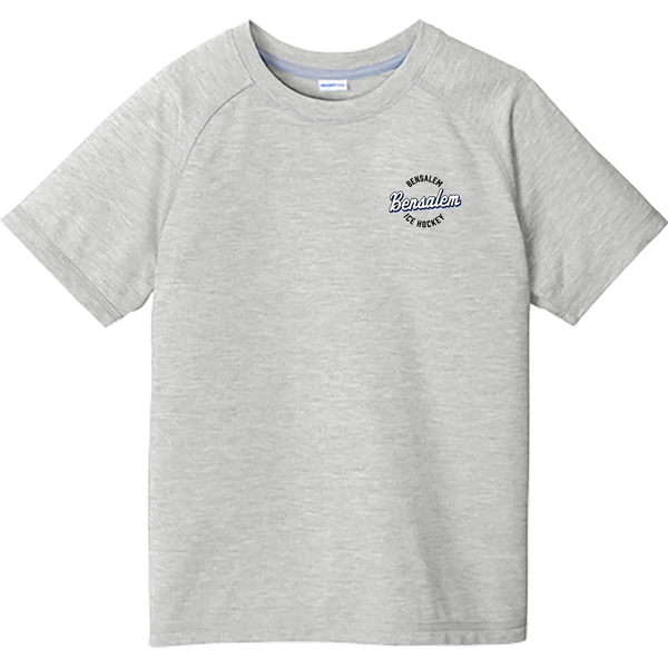 Bensalem Youth PosiCharge Tri-Blend Wicking Raglan Tee