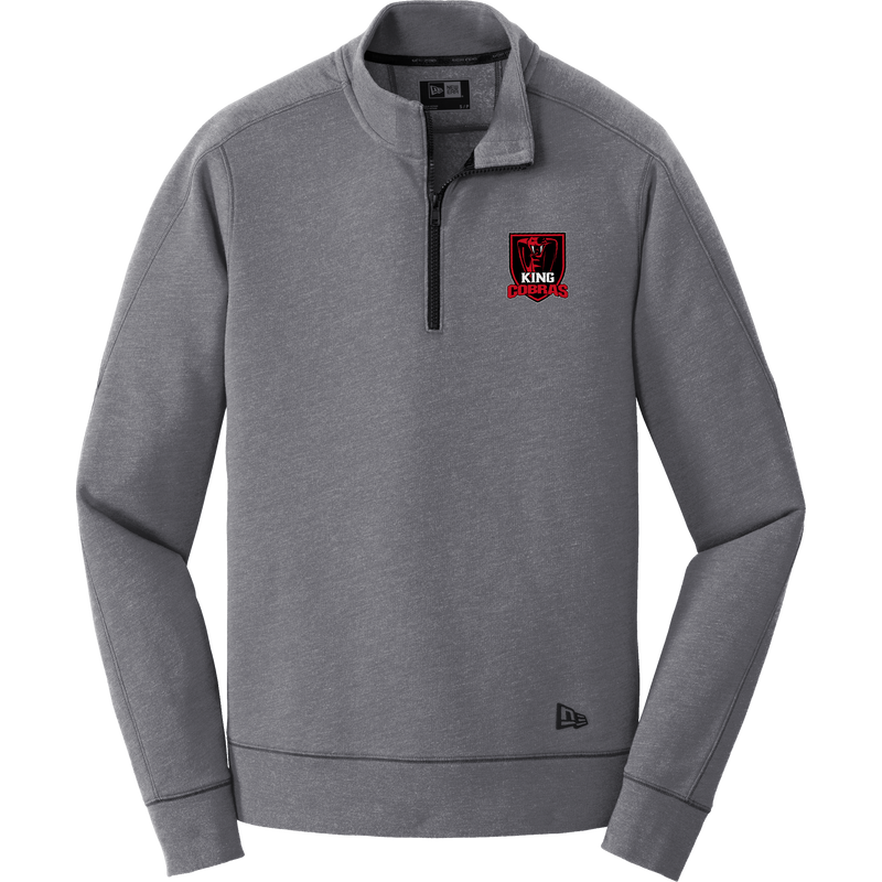 King Cobras New Era Tri-Blend Fleece 1/4-Zip Pullover